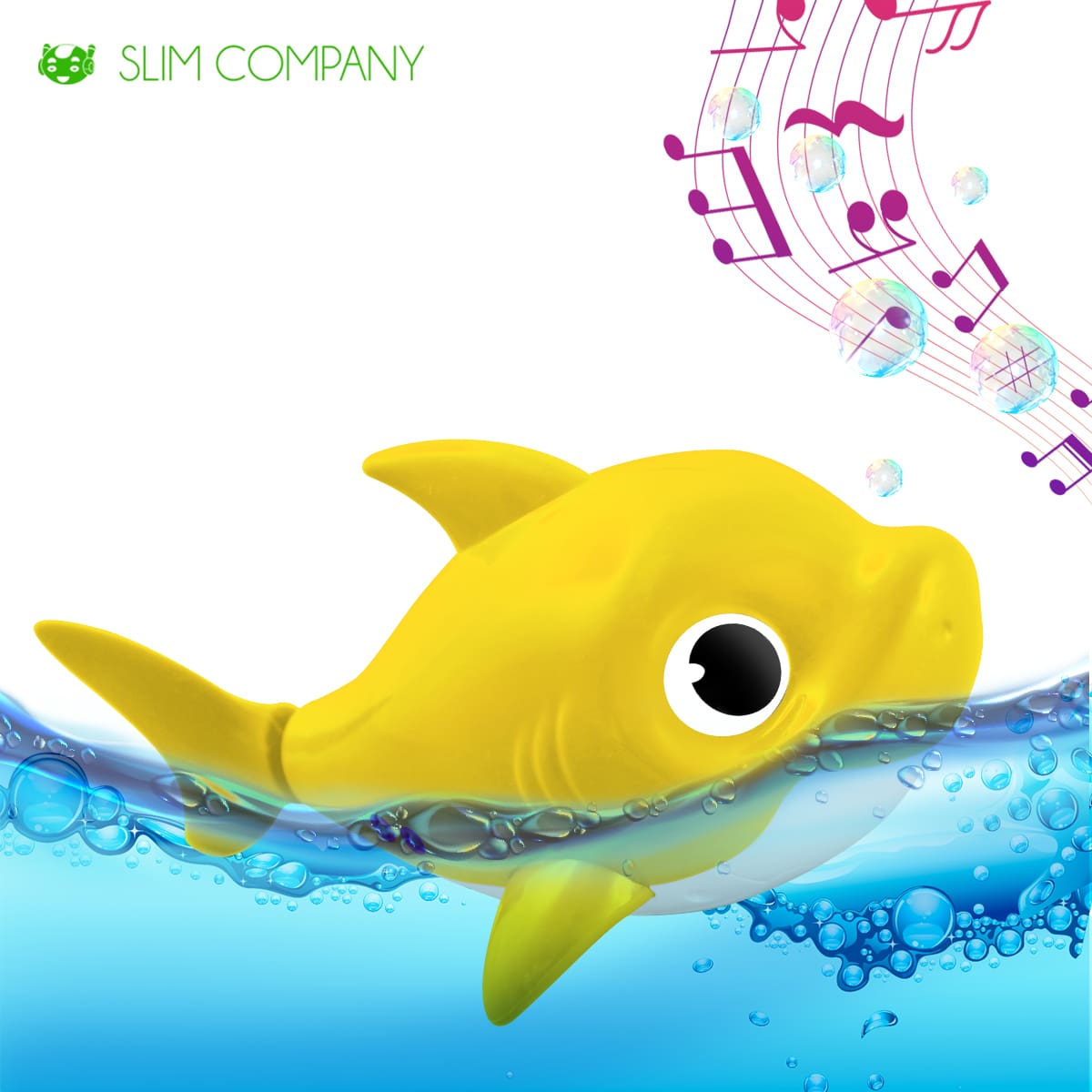 Shark, Fish, Crocodile Bath Toy With Movement For Toddlers Babies Tub Bathtub - 黃色 - 查看 1