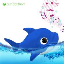Shark, Fish, Crocodile Bath Toy With Movement For Toddlers Babies Tub Bathtub - 藍色 - 查看 1