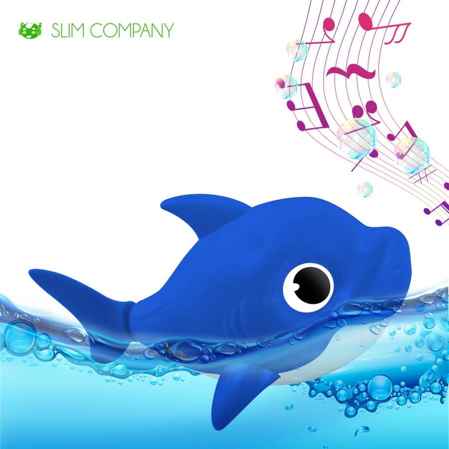 Shark, Fish, Crocodile Bath Toy With Movement For Toddlers Babies Tub Bathtub - 藍色 - 查看 1