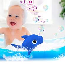 Shark, Fish, Crocodile Bath Toy With Movement For Toddlers Babies Tub Bathtub - 藍色 - 查看 2