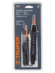 Voltage Tester, Voltage Meter With LED Light Indicator - Black - View 1