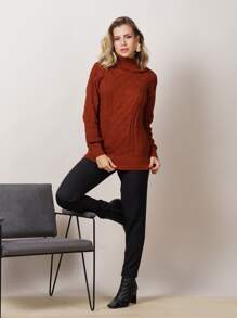Women Knit Tops - Rỉ Nâu - Xem 2