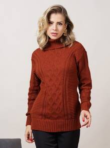 Women Knit Tops - Rỉ Nâu - Xem 5