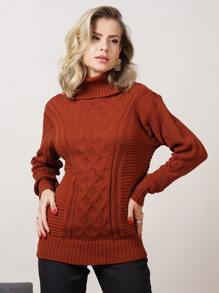 Women Knit Tops - Rỉ Nâu - Xem 4