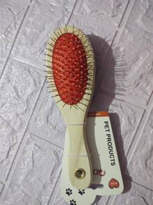 CEPILLO DOBLE DE MADERA PARA MASCOTAS - Beis - Ver 3