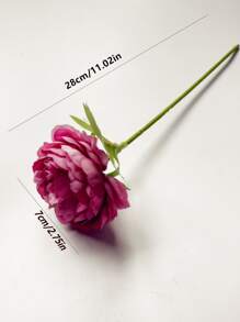 1 Nhân Tạo Hoa Đơn Giản Bằng Nhựa Hoa Giả Cho Đám Cưới, Trang Trí Nhà Cửa - Màu đỏ tím - Xem 2