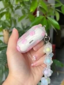 Summer Floral Pattern Case Compatible With AirPods Comptible With Airpods1/2 AirPods Pro - Multicolor - View 3