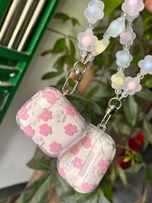 Summer Floral Pattern Case Compatible With AirPods Comptible With Airpods1/2 AirPods Pro - Multicolor - View 5