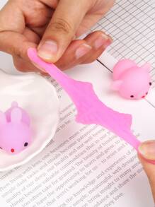 10入組迷你麻糬毛絨玩具動物形狀柔軟可愛毛絨玩具緩解壓力，送給男孩和女孩的生日禮物 - 彩色 - 查看 3