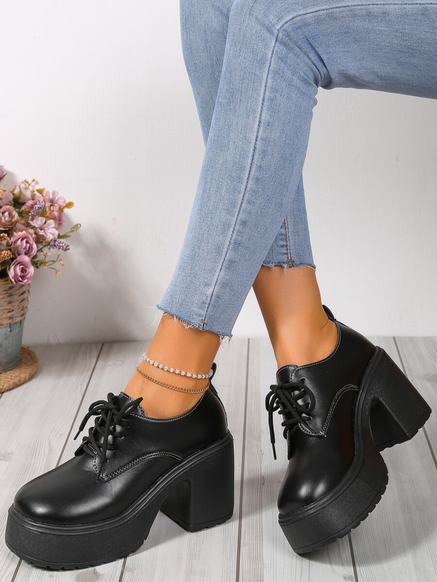 Fashionable Women's Platform Chunky Heels SHEIN USA