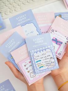 1 Miếng Đồ họa Hoạt hình Ghi chú dính , Dễ thương Có thể mang đi Ghi chú dính Đối với Học sinh - Nhiều màu - Xem 2