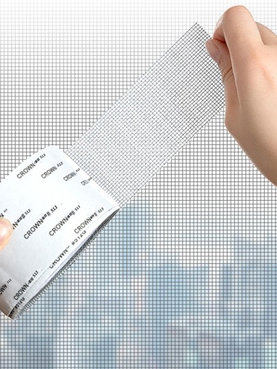1 Roll Anti-mosquito Window Screen Repair Sticker, Door Curtain Mesh Net Patch Repair Tape