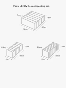 1 hộp đựng đồ lót nhiều ngăn, hộp đựng đồ lót bằng sợi hiện đại dùng để trang trí nhà cửa, trang phục Halloween, đồ trang trí lễ hội mùa thu - trắng - Xem 4