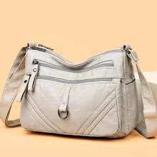 Bolso bandolera 2023 nuevo suave PU elegante hombro con múltiple compartimentos con de gran capacidad