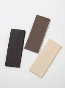 3入組簡約舒適彈性發帶，休閒時尚適用 - 彩色 - 查看 1