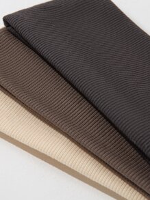 3入組簡約舒適彈性發帶，休閒時尚適用 - 彩色 - 查看 3