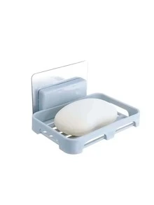 1pc Plastic Wall-mounted Drainage Soap Dish