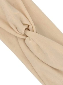 女士米色运动头带、瑜伽健身吸汗带、时尚发带 - 米色 - 查看 4