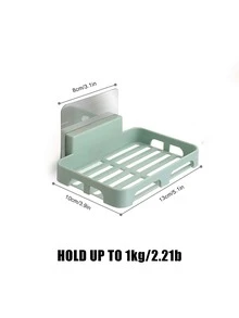 1pc Plastic Wall-mounted Drainage Soap Dish