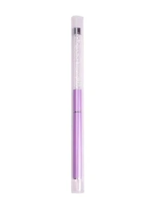 1Pc Acrylic Nail Brush UV Gel Nail Art Gradient Ombre Brush Rhinestone Handle Tool Painting Drawing Pens Manicure - Pink - View 5