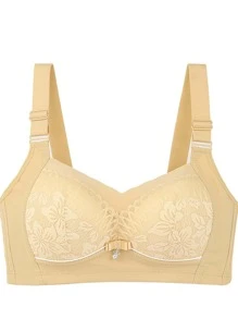 Women's Adjustable Wirefree Push-up Bra - Yellow - View 4
