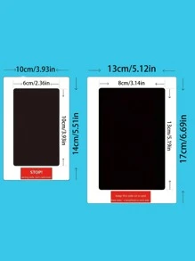 1 pieza Lápida conmemorativa para mascotas, sello y tinta para mascotas, suministros para mascotas - Negro - Ver 6