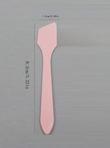 1入組口罩棒,小刮刀,攪拌刷,奶油刮刀,面膜勺 - 粉色 - 查看 2