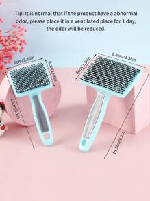 1pc Plastic Pet Hair Comb - Blue - View 7