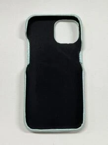 Laser Leather Pattern Mirror Phone Case Compatible With Iphone 11/11pro/12promax/13/14, Luxury And Premium Feel - Green - View 2