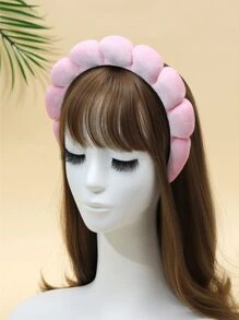 粉色可爱发箍，单件装，适用于水疗、护肤、化妆和发型设计，可作头饰、发箍、发圈、发带、发饰、头饰等。