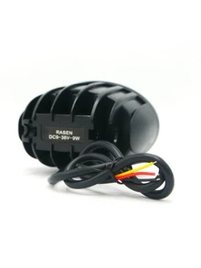 Faro auxiliar 3 LEDs color blanco con lupa contorno de angel azul con luz alta, baja y estrobo. - Azul y blanco - Ver 5