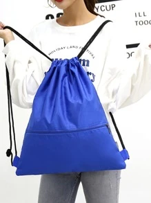 Color Block Hollow Out Toy Storage Bagtravel Gym Bag Mini Duffle Bag Women Man Child's Christmas Gifts Essential Vacation Beach Summer Waterproof Lightweight Large Capacity Portable Accessories Sport Bag For Sports For Fitness For Exercise Travel Bag For Vacation For Women For Men Travel Essential Durable Yoga Bag - Black - View 5