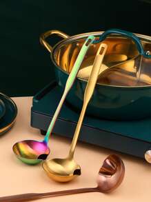 1入組金色不銹鋼油過濾器湯匙 - 金色 - 查看 4