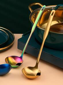 1入組金色不銹鋼油過濾器湯匙 - 金色 - 查看 7