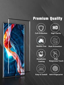 2張鋼化手機膜適用於三星/華為 - 無色 - 查看 7