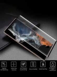 2張鋼化手機膜適用於三星/華為 - 無色 - 查看 5