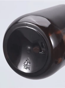 半包300毫升带泵分配瓶适用于乳液、洗发水、护发素、沐浴露空容器家居浴室装饰夏季 - 咖啡棕 - 查看 6