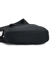 Men's Solid Color Simple Fashion Portable Chest Bag - Black - View 6