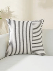 1 Stück Zebra Streifen Patchwork Kissenbezug , Modern einfach Kissenbezug für Wohnzimmer , Schlafzimmer , Sofa , und Stuhl - Schwarz und Weiss - Übersicht 1