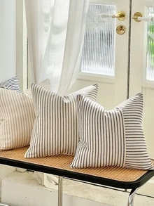 1 Stück Zebra Streifen Patchwork Kissenbezug , Modern einfach Kissenbezug für Wohnzimmer , Schlafzimmer , Sofa , und Stuhl - Schwarz und Weiss - Übersicht 6