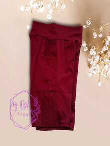 Licra deportiva para mujer, licra con transparencia al costado, licra con bolsillo para celular, leggins cortos moda deportivos , short pilates yoga tipo biker - Rojo violeta - Ver 3