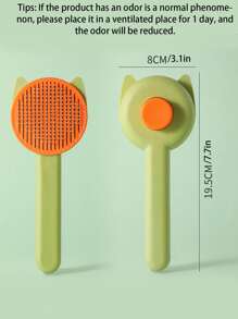 1 cái Lược làm sạch thú cưng màu ngẫu nhiên cho mèo để chải lông - Nhiều màu - Xem 2