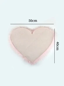 klimonla Accesorio blanco con corazón felpa almohadón , acrílico cómodo Manicura para mujeres