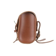 1pc Hot Retro Bicycle Tail Bag PU Leather Cycling Bag Saddle Pouch Rear Pannier Personalized Riding Vintage Bike Bag - Brown - View 8