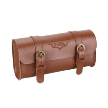 1pc Hot Retro Bicycle Tail Bag PU Leather Cycling Bag Saddle Pouch Rear Pannier Personalized Riding Vintage Bike Bag - Brown - View 10