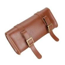 1pc Hot Retro Bicycle Tail Bag PU Leather Cycling Bag Saddle Pouch Rear Pannier Personalized Riding Vintage Bike Bag - Brown - View 7