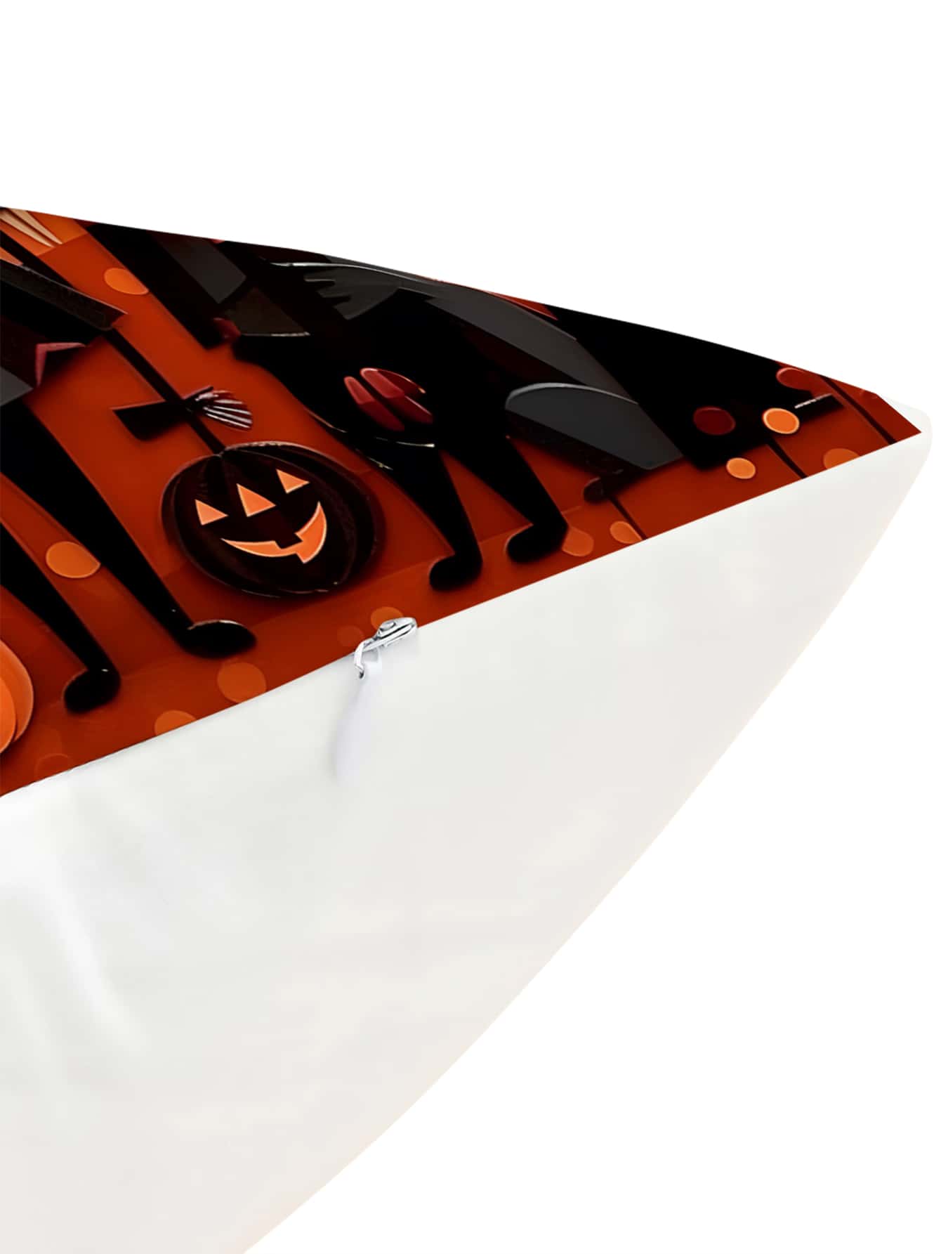 Cuscini Halloweeen ULOVE Con Strega: 2 Federe 45x45 Cm Per Divano O Letto, Nero/Arancione