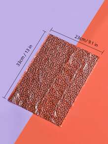 nicovaer 1 Pack Of 8 Rolls, Total 120pcs Trash Bags, 15pcs/Roll, Orange Leopard Print, Portable Pet Waste Poop Bag, & Thick Waste Bags Suitable For Pet Outdoor Activities - Multicolor - View 4