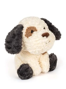 perro Animales de peluche dulce perrito felpa suave perro Peluches relleno perrito - Gris - Ver 2