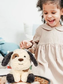 perro Animales de peluche dulce perrito felpa suave perro Peluches relleno perrito - Gris - Ver 4